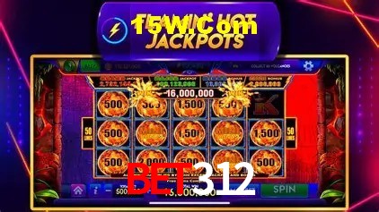 Interface moderna da plataforma Bet312